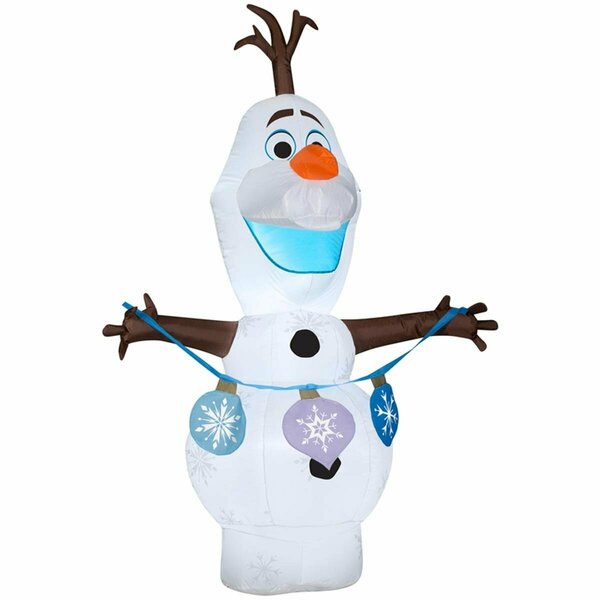 Smartgifts 48 in. Gemmy LED Frozen Inflatable Frozen 2 Olaf with Ornament String SM2742717